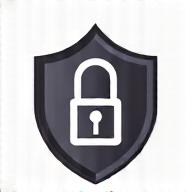 Icône de sécurité des données et protection de la vie privée